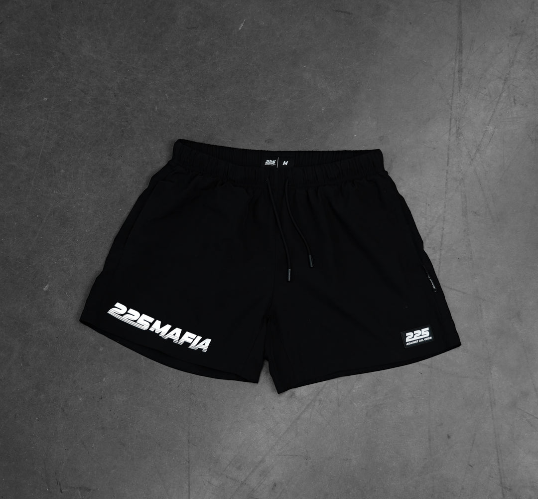 BLACK 5" SHORTS